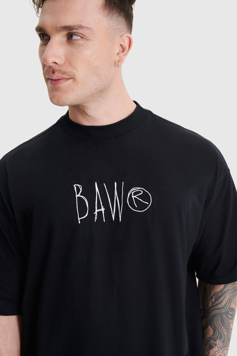 CAMISETA NEW OVER BAW SCRAWL COLORS