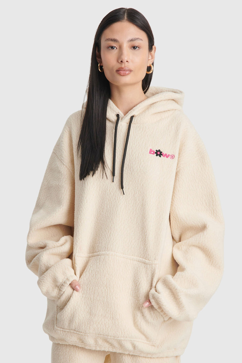 MOLETOM HOODIE SHERPA FLOWER