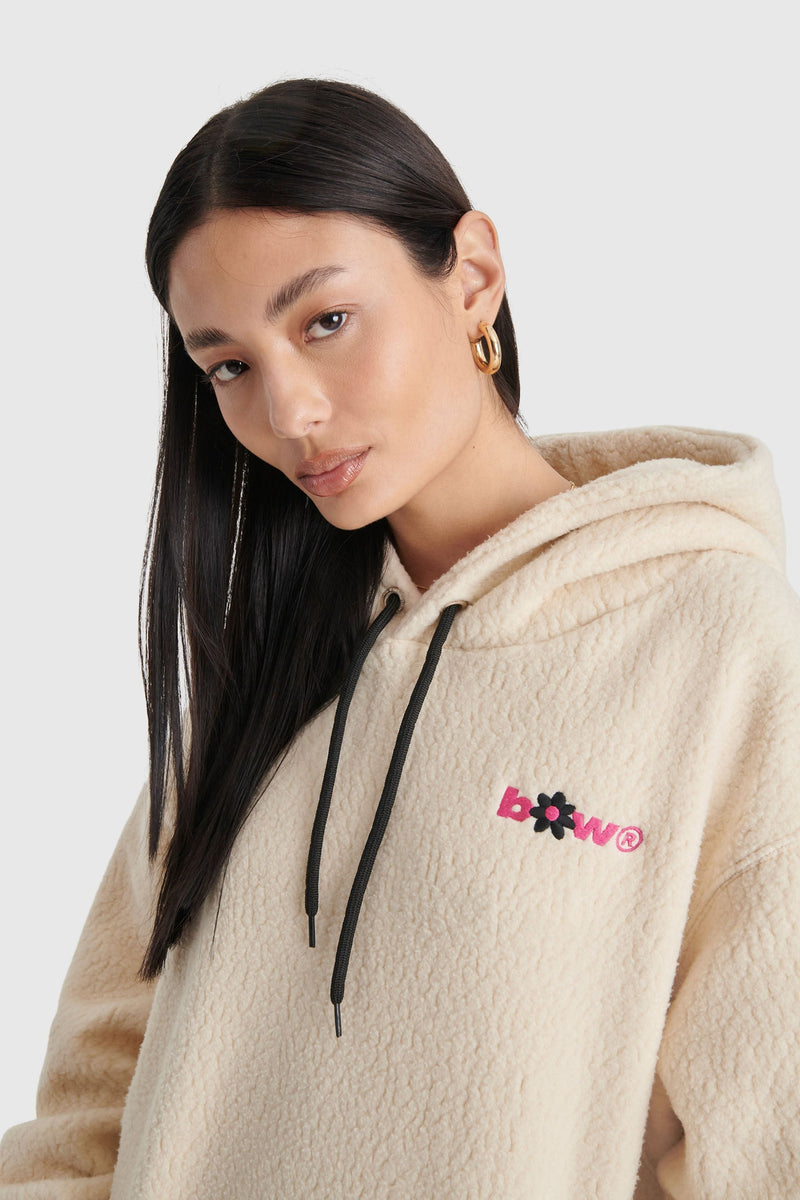 MOLETOM HOODIE SHERPA FLOWER