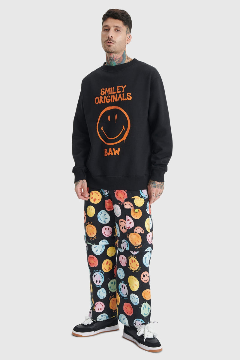 SWEATSHIRT BAW X SMILEY SPRAY