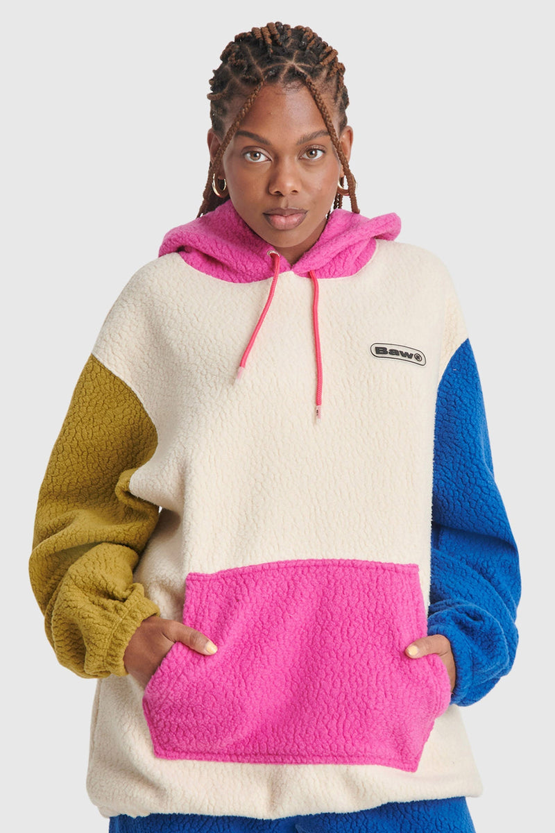 MOLETOM HOODIE SHERPA COLORBLOCK BAW