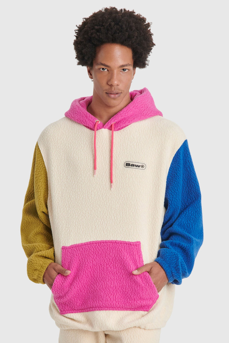 MOLETOM HOODIE SHERPA COLORBLOCK BAW