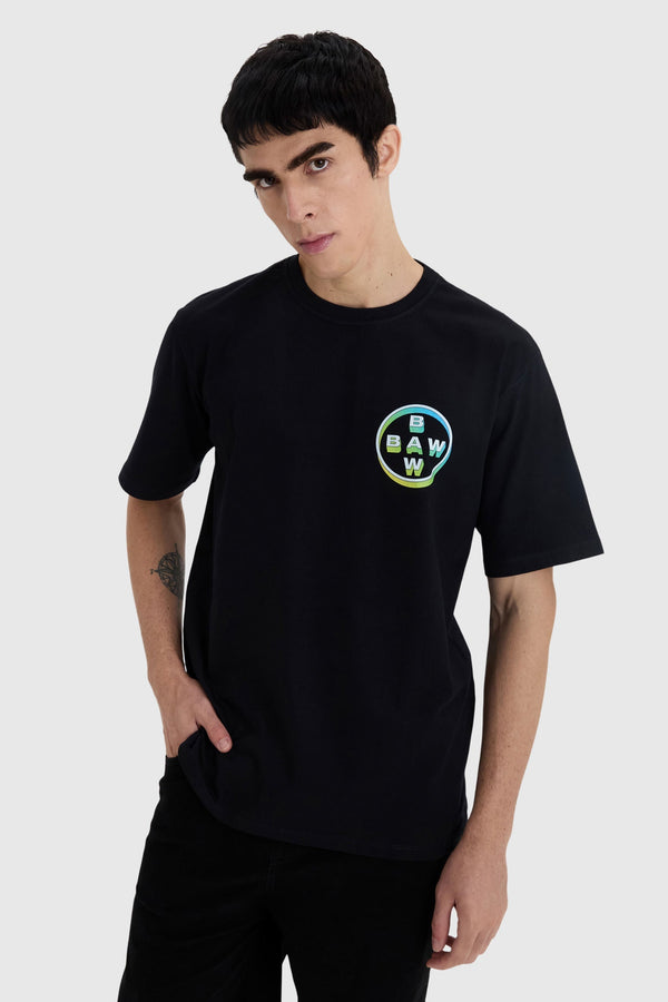 Camiseta Regular Baw Circle Rainbow