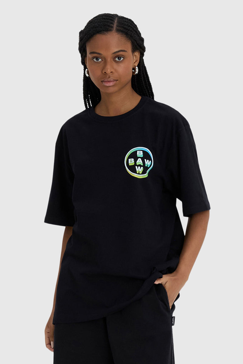 Camiseta Regular Baw Circle Rainbow